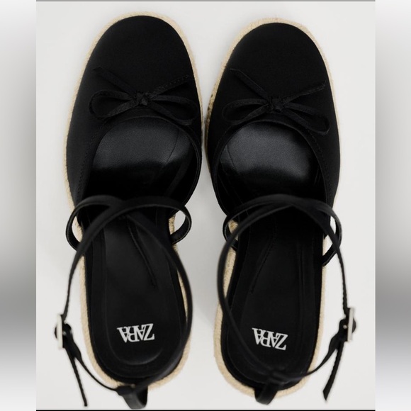 Satin Effect Wedges - Picture 7 of 8